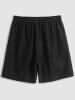 Openwork Lace Casual Shorts -  