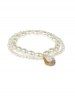 2Pcs Vintage Faux Baroque Pearl Anklet -  