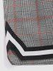 Drawstring Colorblock Zip Glen Check Shorts -  
