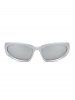 Sports Racing Techwear Style One-piece Sunglasses -  