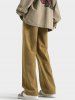 Solid Color Drawstring Basic Casual Pants -  