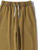 Solid Color Drawstring Basic Casual Pants -  