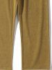 Solid Color Drawstring Basic Casual Pants -  