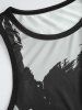 Figure Printed Slinky Mini Tank Dress -  