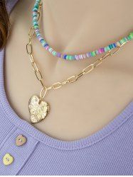 Collier à Double Couches avec Pendentif Toucan Artificielles - Multi 