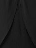 Plus Size Overlay Keyhole Open Shoulder T-shirt -  