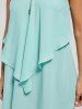Plus Size Ruffles Overlay Cami Dress -  