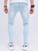 Ripped Zipper Fly Jeans -  