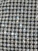 Slouchy Rhinestone Fringed Knot Evening Party Bag -  