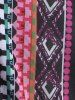 Plus Size Tie Ethnic Pattern Print Boyleg Tankini Swimsuit -  