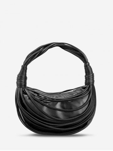 Strappy Knot Clutches Tote Bag - BLACK