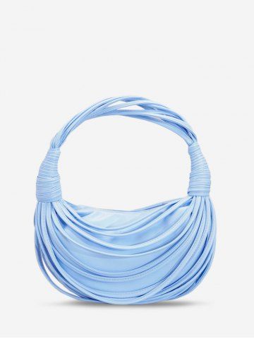 Strappy Knot Clutches Tote Bag - LIGHT SKY BLUE
