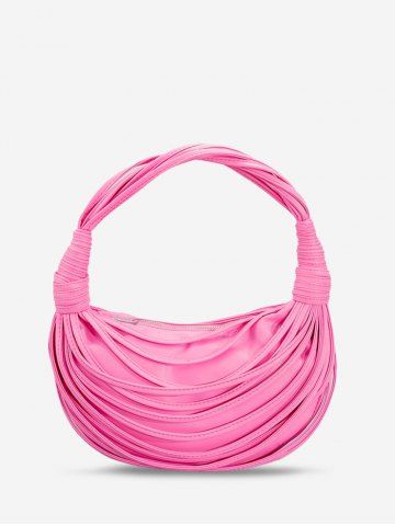 Strappy Knot Clutches Tote Bag - HOT PINK