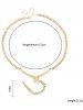 Collier Serpent Doré à Frange - d'or 