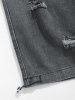 Destroyed Design Denim Shorts -  
