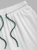 Wrinkle Textured Drawstring Casual Shorts -  