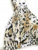 Maillot de Bain Bikini Léopard à Bretelles Tressées - Multi S