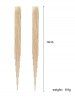 Boucles D'Oreilles Pendantes Motif Métal et Pompon Style Vintage - d'or 