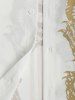 Chinese Style Letter Dragon Colorblock Pattern Short Sleeves Shirt -  
