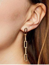 Boucles D'Oreilles Minimalistes Pendantes - d'or 