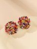 Boucles D'Oreilles Motif Perles Colorées Style Bohémien - Multi 