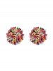 Boucles D'Oreilles Motif Perles Colorées Style Bohémien - Multi 