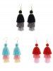 Boucles D'Oreilles Pendantes Dégradées à Frange 3 Pièces - Multi 