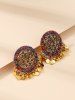 Vintage Court Colored Diamond Stud Earrings -  
