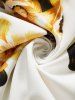 Mini-Robe à Imprimé Fleur Panneau en Dentelle à Taille Empire - Blanc XXL