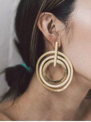 Geometric Design Drop Earrings -  