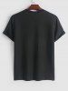 Jacquard Textured Solid Color Short Sleeves T Shirt With Shorts Two Piece Set -  