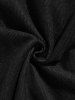 Pocket Plain Corduroy Textured Shorts -  