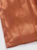 Coconut Tree Pattern Satin Shorts -  