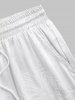 Coconut Tree Pattern Satin Shorts -  