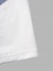 Faux Denim Vest 3D Print Short Sleeve T-shirt -  