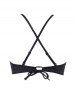 Metallic Thread Crisscross Frilled Crisscross Padded Bikini Top -  
