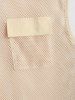 Sexy Sheer Openwork Mesh Two Piece Set Flap Pocket Tank Top With Lined Drawstring Shorts -  