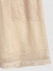 Sexy Sheer Openwork Mesh Two Piece Set Flap Pocket Tank Top With Lined Drawstring Shorts -  