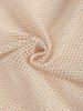 Sexy Sheer Openwork Mesh Two Piece Set Flap Pocket Tank Top With Lined Drawstring Shorts -  