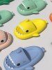 Funny Cute Style Cartoon Shark Shape Indoor Home Chunky Style Cloud Slides Slippers for Men and Women -  