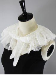 Châle en Dentelle Nouée - Blanc 