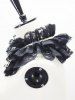 Women Gothic Ruffled False Collar Shawl Ribbon Bowknot Capelet -  