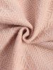 Polo Collared Geometric Jacquard Textured Quarter Button Short Sleeves T Shirt -  