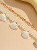 Beach Shells Decor Faux Pearl Waist Chain -  