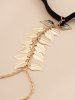 Beach Leaf Tassel Thigh Chain -  