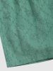 Jacquard Rose Pattern Casual Shorts -  