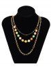 3Pcs Vintage Ethnic Style Colorful Daisy Necklaces -  