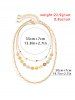 3Pcs Vintage Ethnic Style Colorful Daisy Necklaces -  