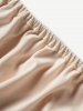 Plain Color Layered Half Sleeve Scoop Neck Casual Long T Shirt -  