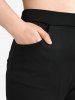 Plus Size Zipper Pockets Leggings -  